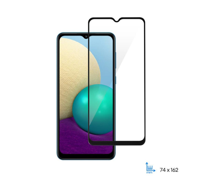 2E Скло захисне 2E Samsung Galaxy A02(A022), 2.5D FCFG,(1 Pack), Black border (2E-G-A02-SMFCFG-BB)