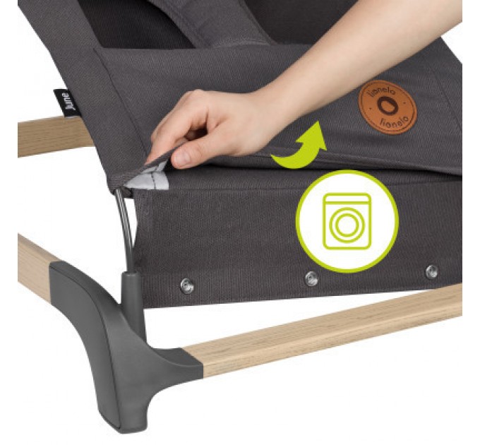 Lionelo Крісло-гойдалка Lionelo шезлонг June grey stone (LO-JUNE GREY STONE)