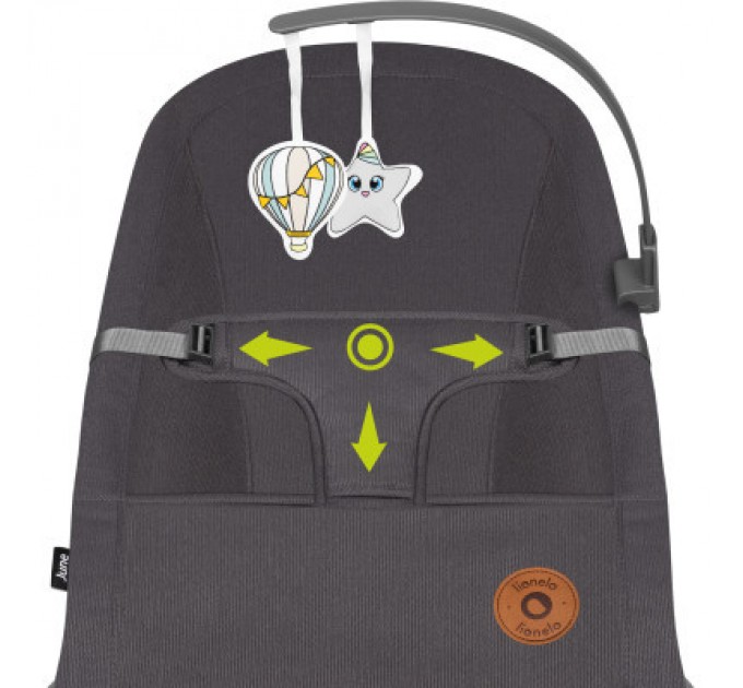 Lionelo Крісло-гойдалка Lionelo шезлонг June grey stone (LO-JUNE GREY STONE)