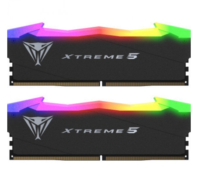 Patriot Модуль пам'яті для комп'ютера DDR5 32GB (2x16GB) 7600 MHz Viper Xtreme 5 RGB Patriot (PVX532G76C36K)