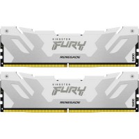 Модуль пам'яті для комп'ютера DDR5 64GB (2x32GB) 6400 MHz Renegade White XMP Kingston Fury (ex.HyperX) (KF564C32RWK2-64)