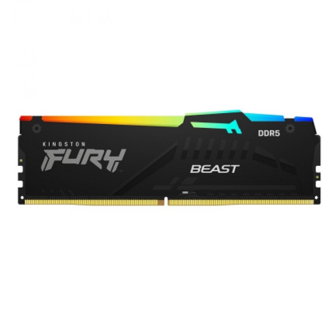 Kingston Fury (ex.HyperX) Модуль пам'яті для комп'ютера DDR5 64GB 5600 MHz Beast RGB EXPO Black Kingston Fury (ex.HyperX) (KF556C36BBEA-64)