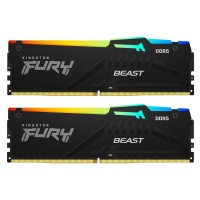 Модуль пам'яті для комп'ютера DDR5 64GB (2x32GB) 5200 MHz Beast RGB EXPO Black Kingston Fury (ex.HyperX) (KF552C40BB2AK2-64)