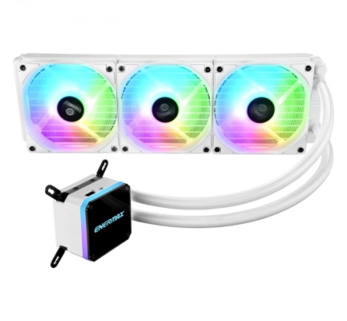 Enermax Система рідинного охолодження Enermax Aquafusion 360 White ARGB (ELC-LMT360-W-ARGB)