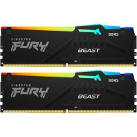 Модуль пам'яті для комп'ютера DDR5 128GB (2x64GB) 5600 MHz Beast RGB Kingston Fury (ex.HyperX) (KF556C40BBAK2-128)