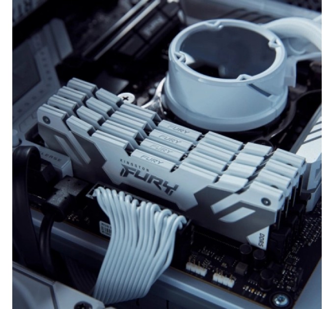 Kingston Fury (ex.HyperX) Модуль пам'яті для комп'ютера DDR5 32GB (2x16GB) 8000 MHz Renegade White Kingston Fury (ex.HyperX) (KF580C38RWK2-32)