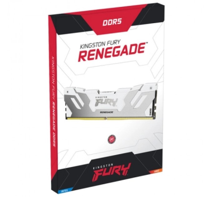 Kingston Fury (ex.HyperX) Модуль пам'яті для комп'ютера DDR5 32GB (2x16GB) 8000 MHz Renegade White Kingston Fury (ex.HyperX) (KF580C38RWK2-32)