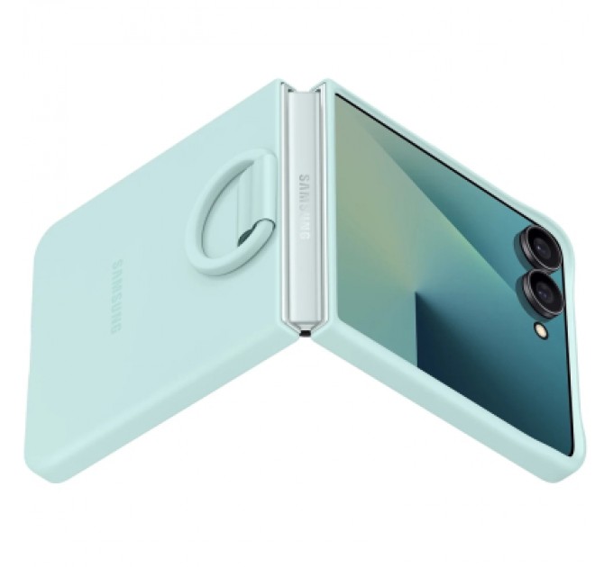 Samsung Чохол до мобільного телефона Samsung Silicone with Ring Galaxy Flip 7 Black (EF-PF766TMEGUA)