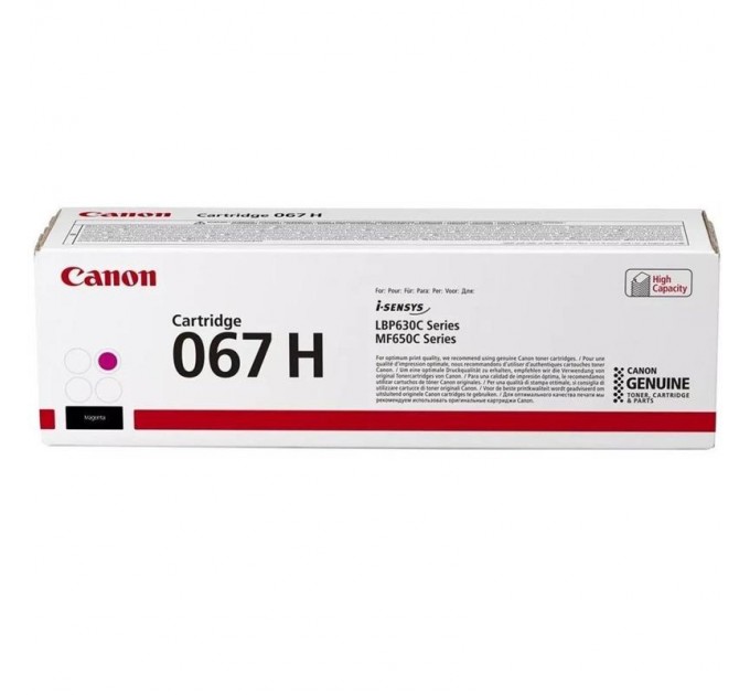 Canon Картридж Canon 067H MF651Cw/MF655Cdw/MF657Cdw/LBP631Cw/LBP633Cdw Magenta (5104C002)