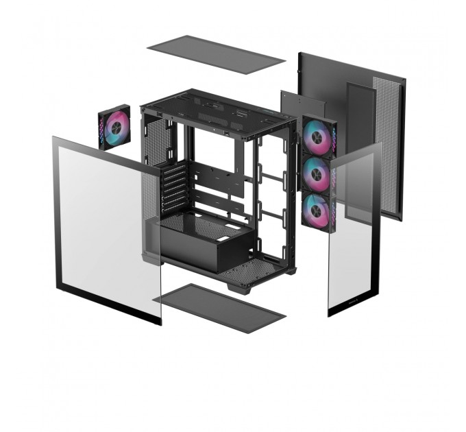 Deepcool Корпус DeepCool CG580 4F Black (R-CG580-BKADA4-G-1) без БЖ