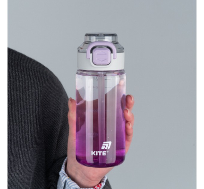 Kite Поїльник-непроливайка Kite 600 мл, фіолетова (K25-1212-3)