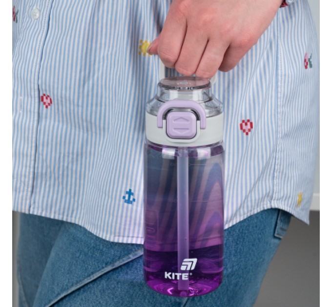 Kite Поїльник-непроливайка Kite 600 мл, фіолетова (K25-1212-3)