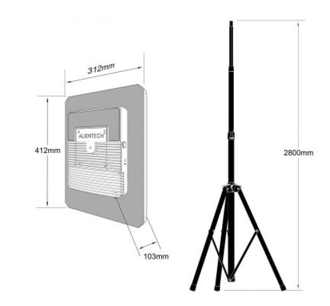 ALIENTECH Підсилювач сигналу для дрона ALIENTECH DEIMOX 915MHz 1.2G 2.4G 5.2G 5.8G VM (DMX-09122450DSB/EU)