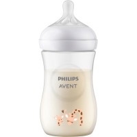 Пляшечка для годування Philips AVENT Natural Природний потік Жираф 260 мл (SCY903/66)