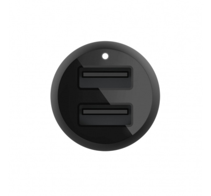 Belkin Зарядний пристрій Belkin Car Charger (24W) Dual USB-A, USB-A - Lightning, 1m, black (CCD001BT1MBK)