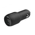 Belkin Зарядний пристрій Belkin Car Charger (24W) Dual USB-A, USB-A - Lightning, 1m, black (CCD001BT1MBK)