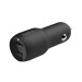 Belkin Зарядний пристрій Belkin Car Charger (24W) Dual USB-A, USB-A - Lightning, 1m, black (CCD001BT1MBK)