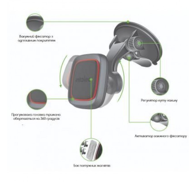 Intaleo Універсальний автотримач Intaleo CM01GP (1283126483677)