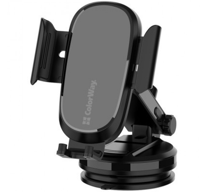 ColorWay Універсальний автотримач ColorWay Dashboard Car Wireless Charger 15W Black (CW-CHAW037Q-BK)