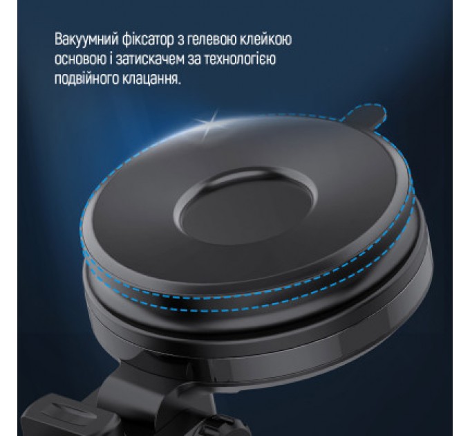ColorWay Універсальний автотримач ColorWay Dashboard Car Wireless Charger 15W Black (CW-CHAW037Q-BK)