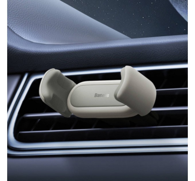 Baseus Універсальний автотримач Baseus 4.7-6.7" Steel Cannon 2 (на решітку) creamy-white (SUGP000002)
