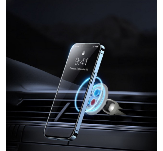 Baseus Універсальний автотримач Baseus Magnetic (на решітку) creamy-white (SUCC000102)