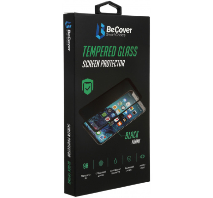 BeCover Скло захисне BeCover Apple iPhone 13 Mini Black (706665)