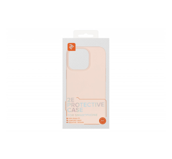 2E Чохол до мобільного телефона 2E Basic Apple iPhone 13 Pro, Liquid Silicone, Sand Pink (2E-IPH-13PR-OCLS-RP)