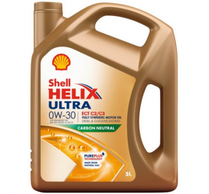 Shell Моторна олива Shell Helix Ultra ECT C2/C3 0W-30, 5л (73989)