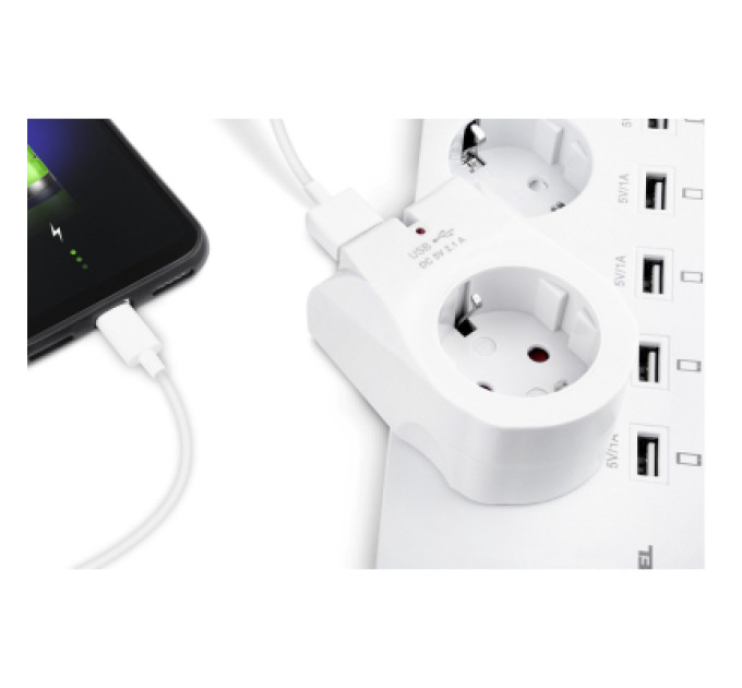 REAL-EL Зарядний пристрій REAL-EL 2*USB 10W (CS-25)