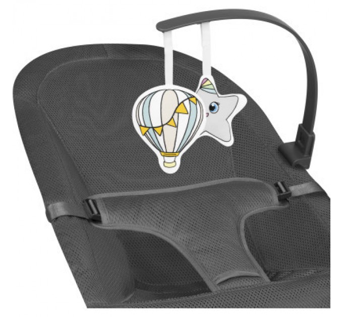 Lionelo Крісло-гойдалка Lionelo шезлонг June air grey graphite (LO-JUNE AIR GREY GRAPHITE)