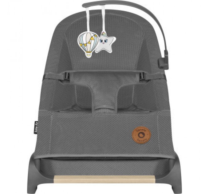 Lionelo Крісло-гойдалка Lionelo шезлонг June air grey graphite (LO-JUNE AIR GREY GRAPHITE)