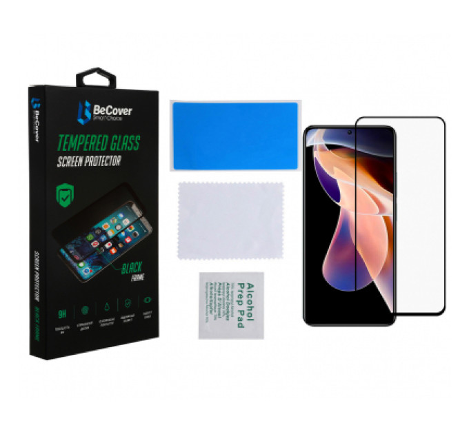 BeCover Скло захисне BeCover Redmi Note 11 Pro / 11 Pro Plus Black (707140)