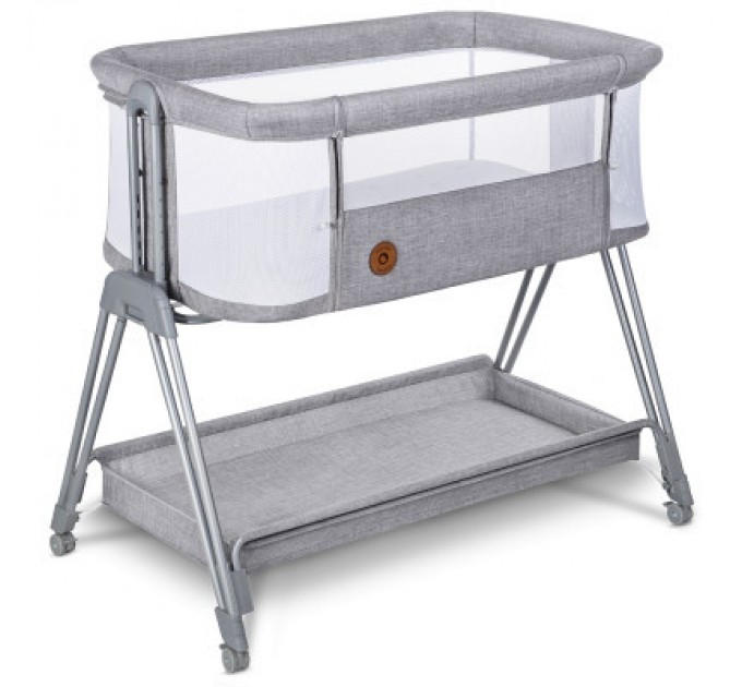 Lionelo Ліжечко Lionelo приставне Luna Grey Concrete (LO-LUNA GREY CONCRETE)