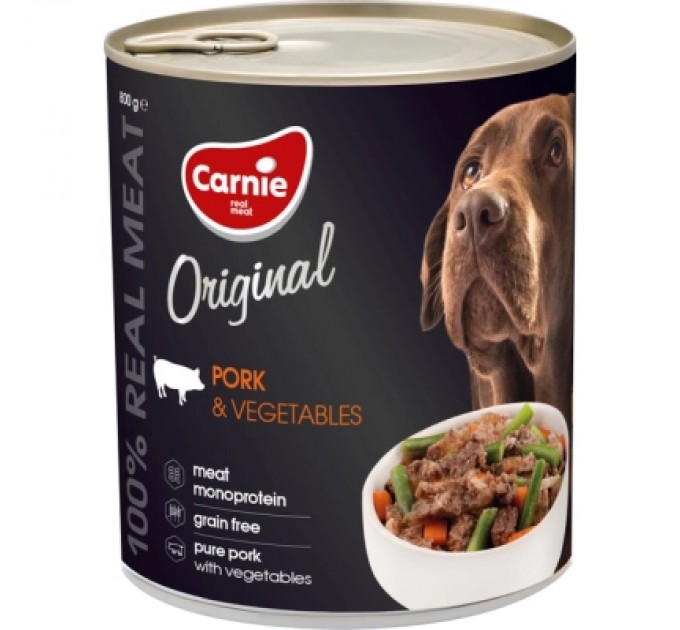 Carnie Консерви для собак Carnie Original Mono Protein Курка з овочами 800 г (4820255193557)