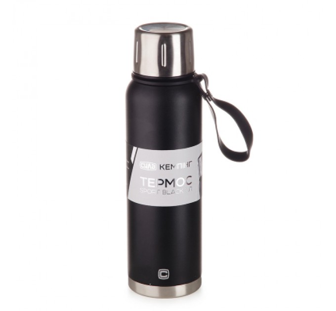 СИЛА Термос СИЛА Sport Black 1 л (960665)