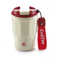 Термокружка СИЛА White/Red 400 мл (960685)