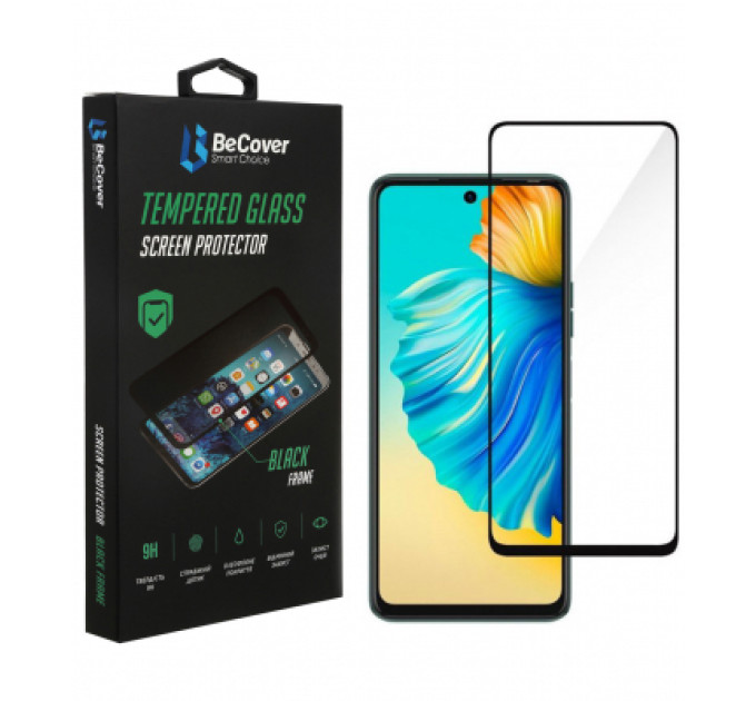 BeCover Скло захисне BeCover Tecno Camon 18 / Camon 18P / Spark 8 Pro Black (707326)