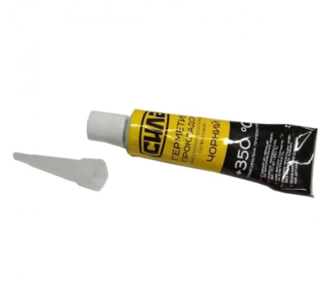 СИЛА Герметик автомобільний СИЛА +350 °С чорний 25г (951438)