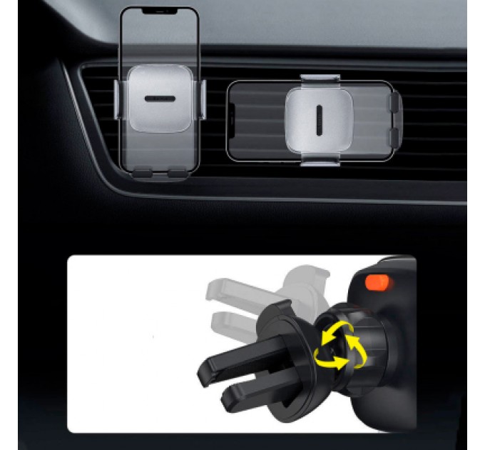 Baseus Універсальний автотримач Baseus Easy Control Clamp Car Mount Holder (A Set) Black (SUYK000001)