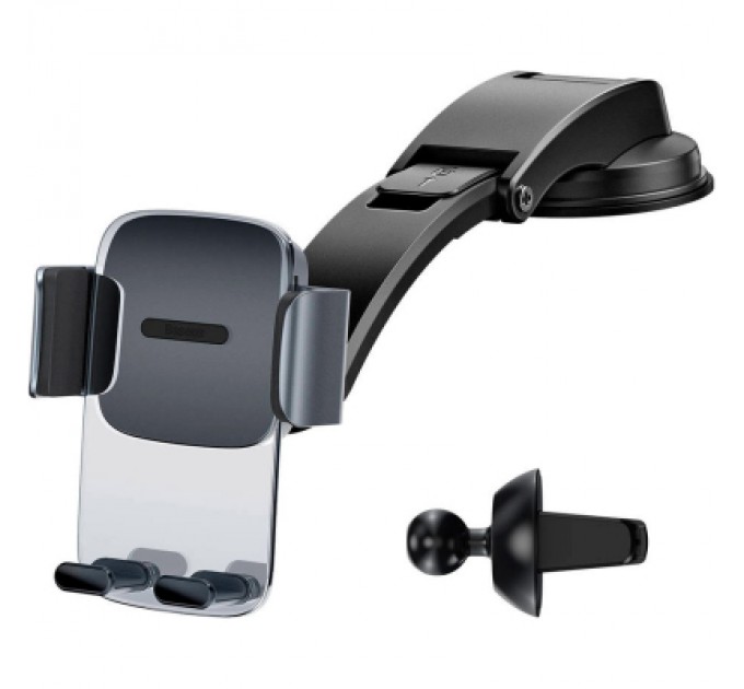 Baseus Універсальний автотримач Baseus Easy Control Clamp Car Mount Holder (A Set) Black (SUYK000001)