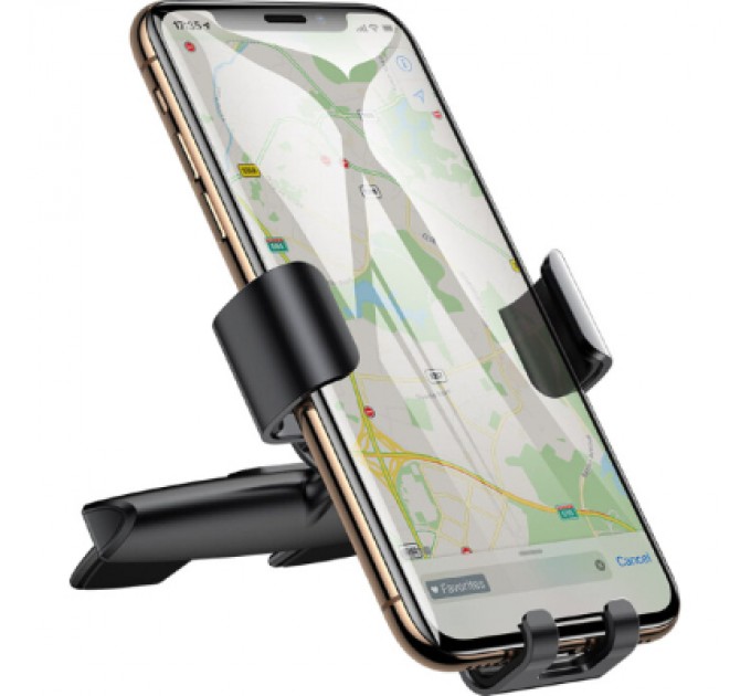 Baseus Універсальний автотримач Baseus Metal Age Gravity Car Mount (CD Version) Black (SUYL-J01)