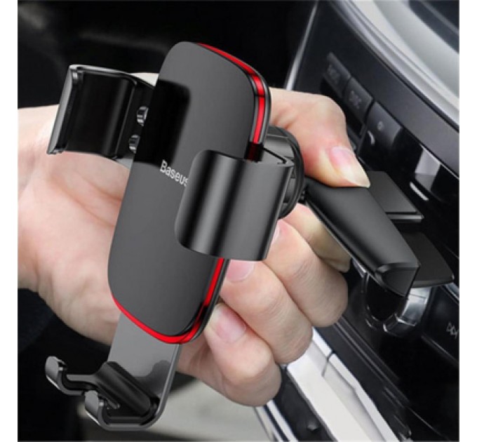 Baseus Універсальний автотримач Baseus Metal Age Gravity Car Mount (CD Version) Black (SUYL-J01)