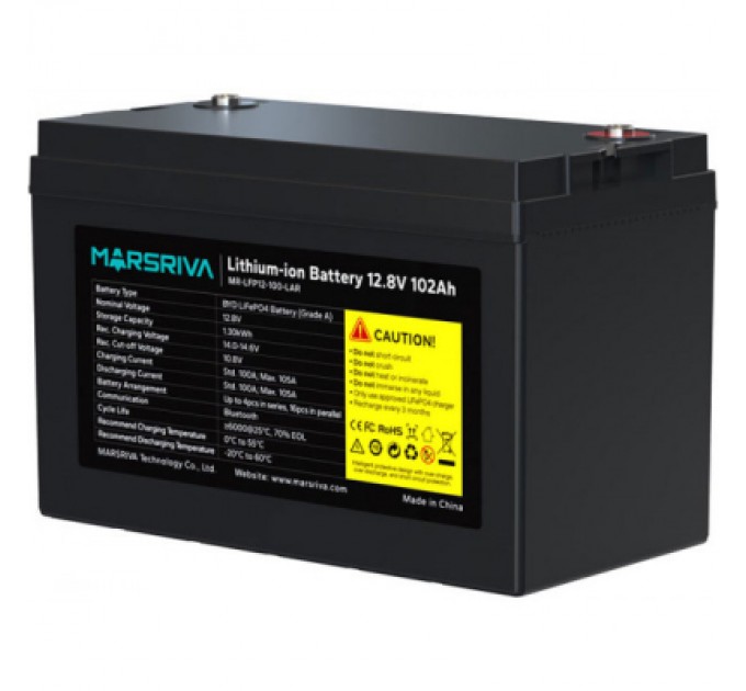 Marsriva Батарея LiFePo4 Marsriva 12.8V 100Ah V3 (MR-LFP12-100-LAR V3)