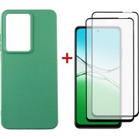 Чохол до мобільного телефона Dengos Oppo A5 4G Case Soft + 2 Glass (Mint) (DG-CTG2P-27)