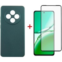 Чохол до мобільного телефона Dengos Oppo Reno12 F 4G Case Soft + Glass (Green) (DG-KM-156)