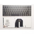 HP Клавіатура ноутбука HP ProBook 5330m черная с серебристой рамкой подсветкой UA (A43817)