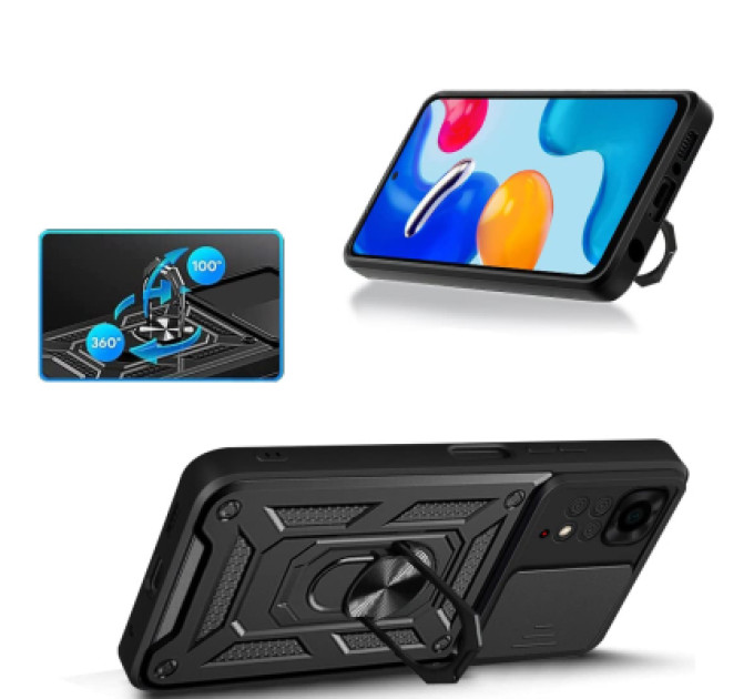 BeCover Чохол до мобільного телефона BeCover Military Xiaomi Redmi Note 11 / Note 11S Black (707413)