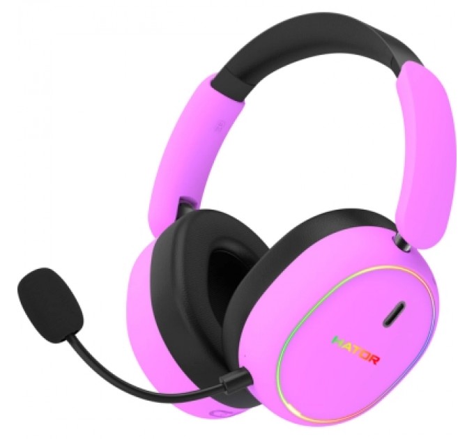 Hator Навушники Hator Phoenix 2 Wireless Hi-Res SyncHUB Cyber Violet (ESH42)