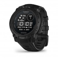 Смарт-годинник Garmin Instinct 3 45mm Tactical Solar Black with Black Silicone Band (010-02934-90)